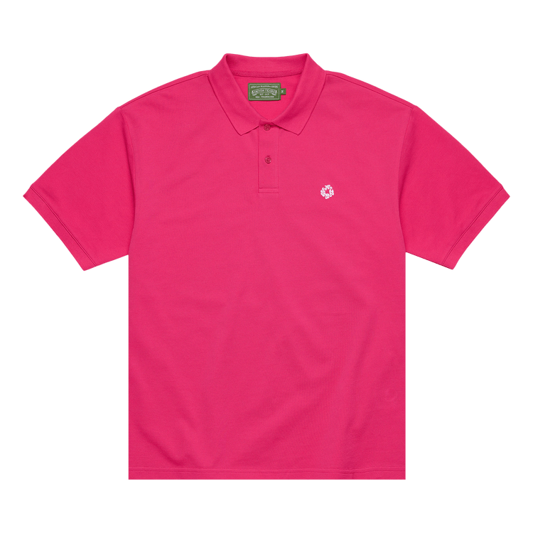 Denim Tears Wreath Polo "Pink"