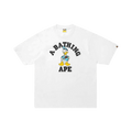 BAPE X Disney Donald Duck College Relaxed Fit Tee "White"