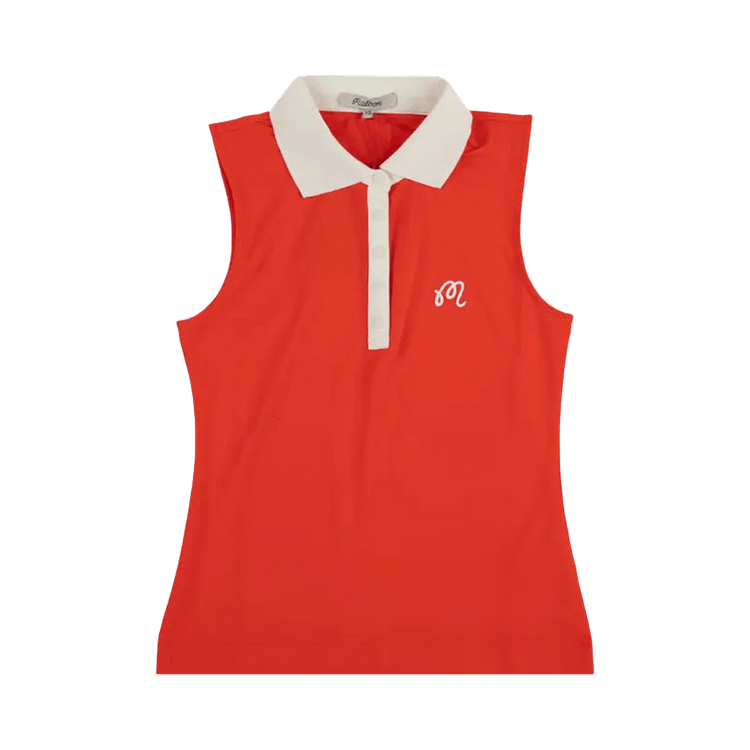 Malbon Claudia Sleeveless Polo "Grenadine Red"
