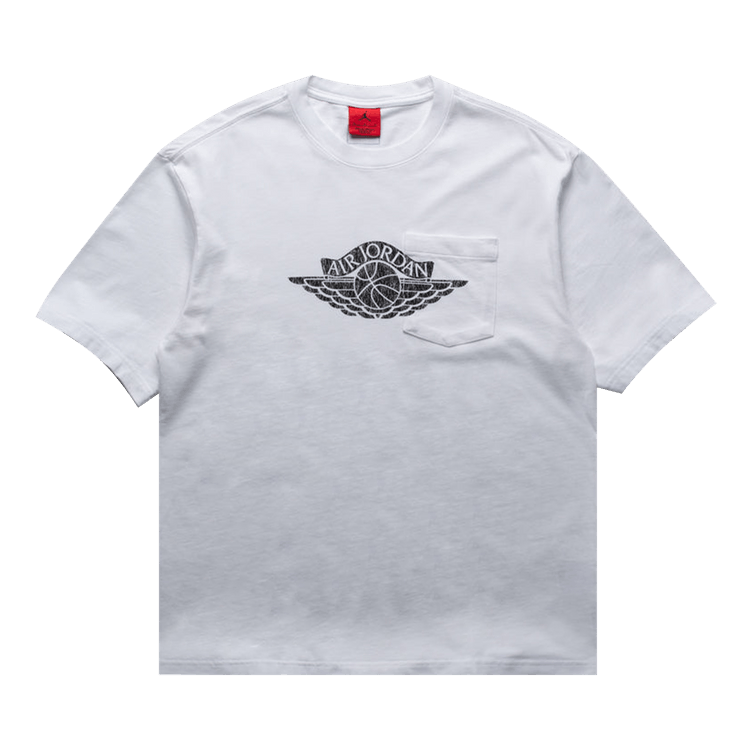 Air Jordan Flight Essentials Pocket Tee "White/Black"