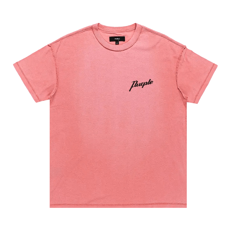 PURPLE BRAND Textured Inside Out Tee "Pink"