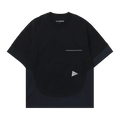 And Wander Combi Short-Sleeve Tee "Black"