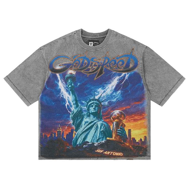 Godspeed Liberty Reigns Tee "Grey Wash"