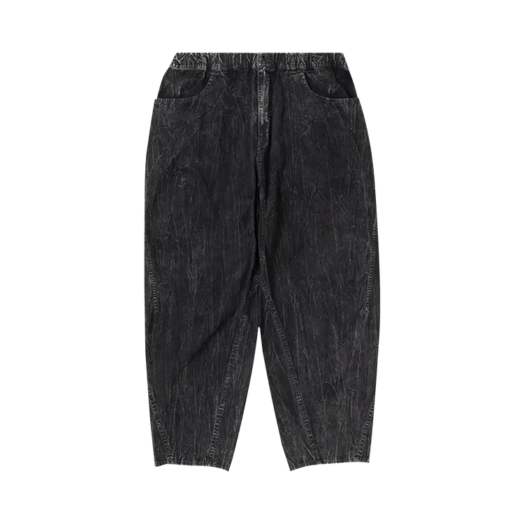 And Wander Bleach Twill Wide Pants "Black"
