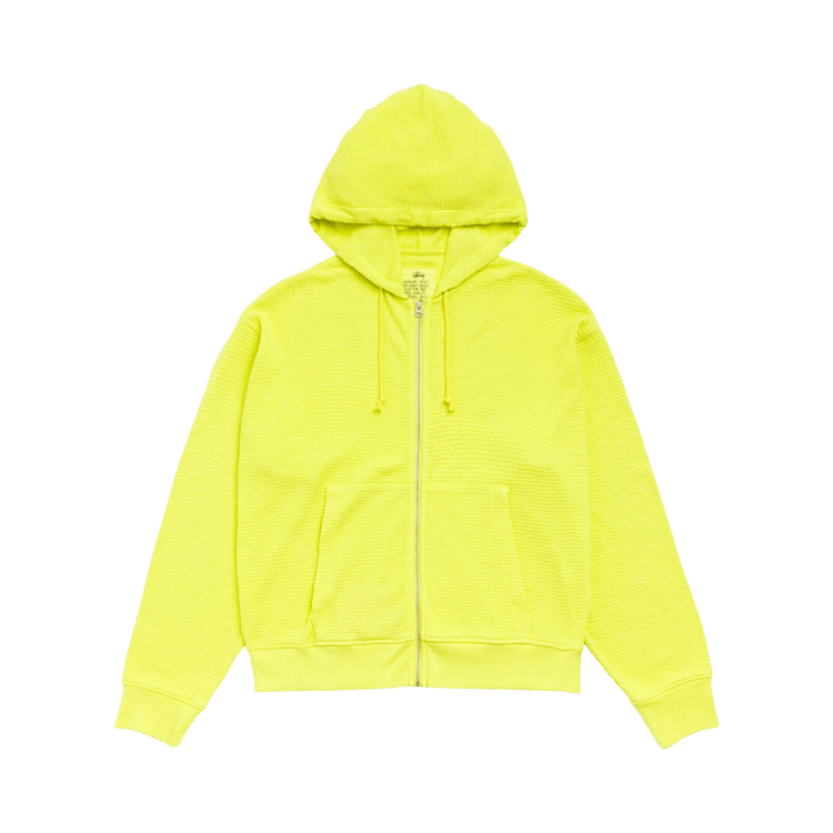Stussy Lightweight Thermal Hoodie "Lime"