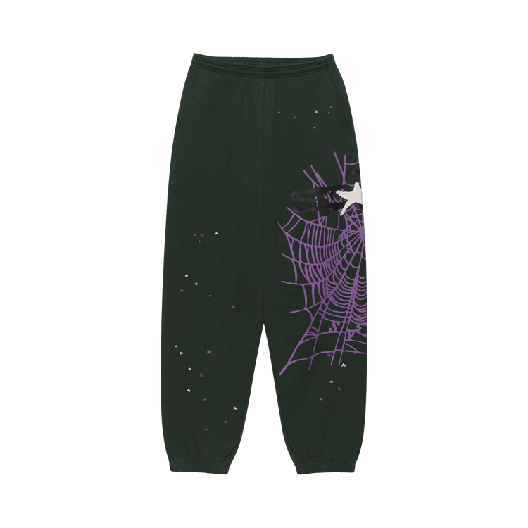 Sp5der Heavy Web Sweatpant "Dark Green"