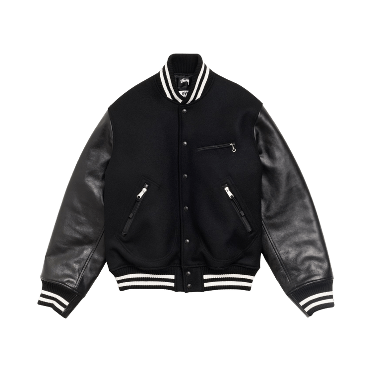 Stussy Junya Varsity Jacket "Black"