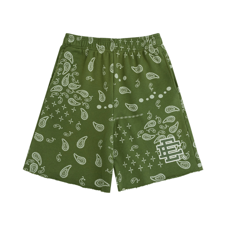 Eric Emanuel EE Paisley Sweatshort "Olive"