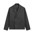 Kith Double Weave Raya Blazer "Dark Heather Grey"