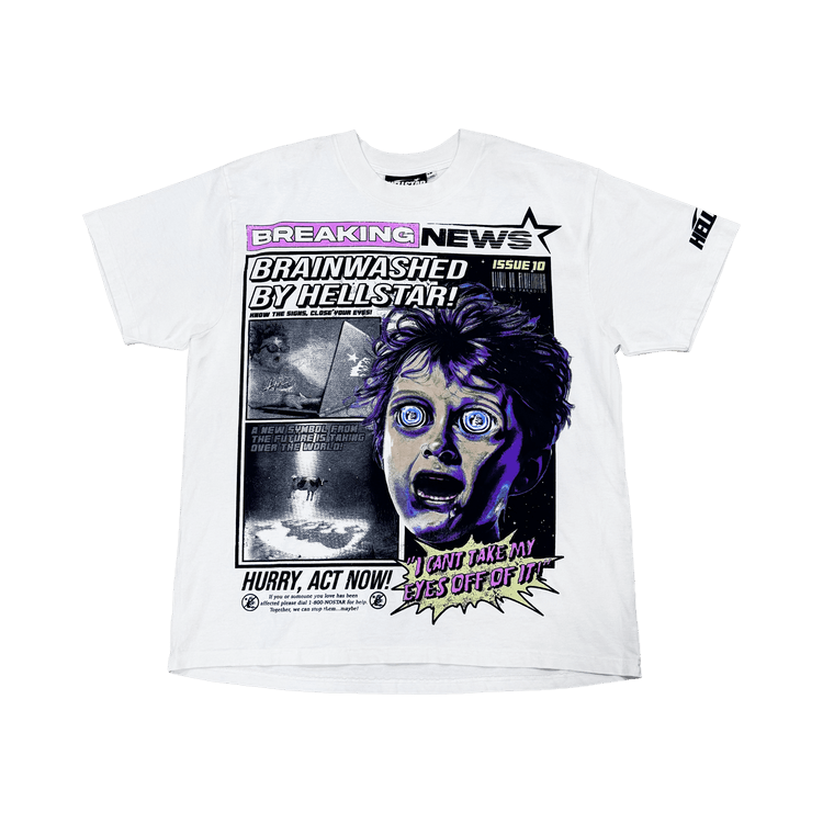 Hellstar Greatest Hits Breaking News T-Shirt "White"