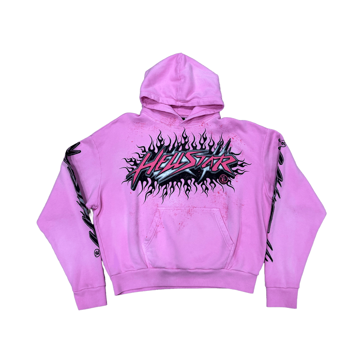 Hellstar Greatest Hits Brainwashed Hoodie "Pink"