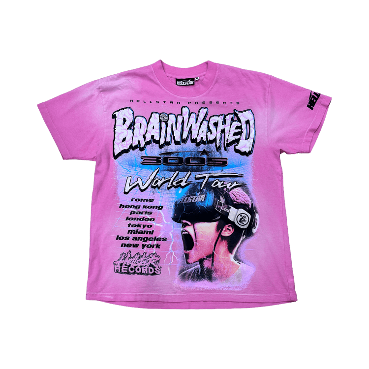 Hellstar Greatest Hits Brainwashed World Tour T-Shirt "Pink"
