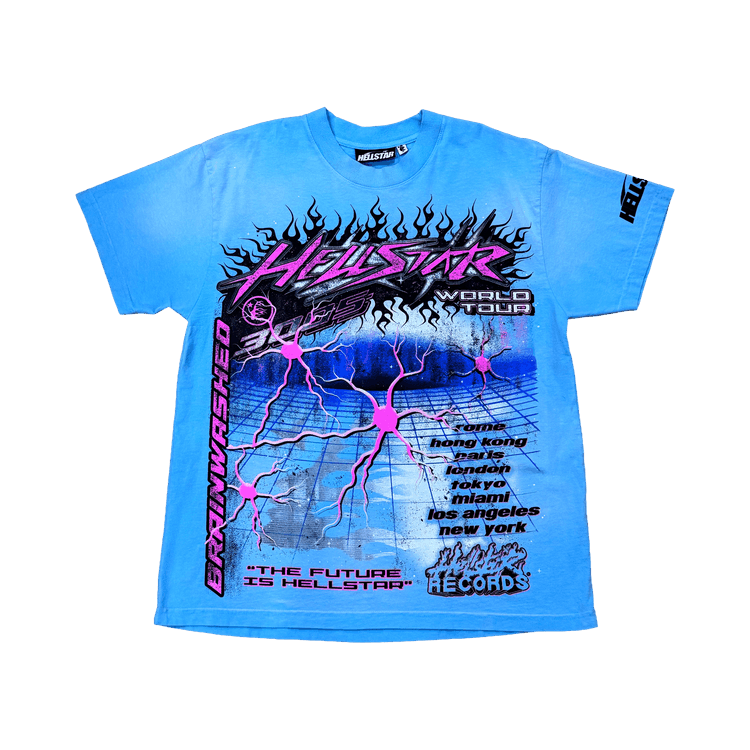 Hellstar Greatest Hits Neuron Tour T-Shirt "Baby Blue"