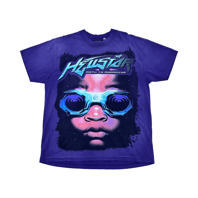 Hellstar Greatest Hits Goggles T-Shirt "Purple"