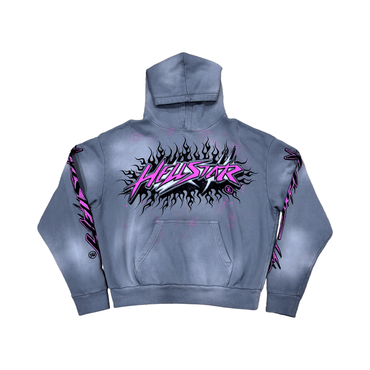 Hellstar Greatest Hits Future Flame Hoodie "Grey"