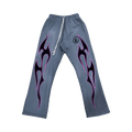 Hellstar Greatest Hits Flame Sweatpants "Grey"