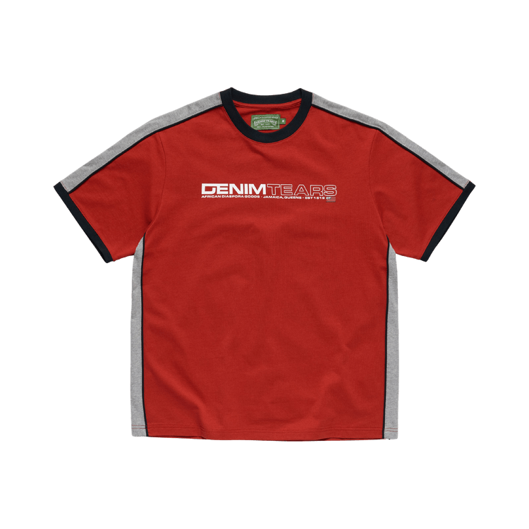 Denim Tears Paneled Tee "Red"
