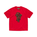 Denim Tears Faux Fur Leopard Tee "Red"