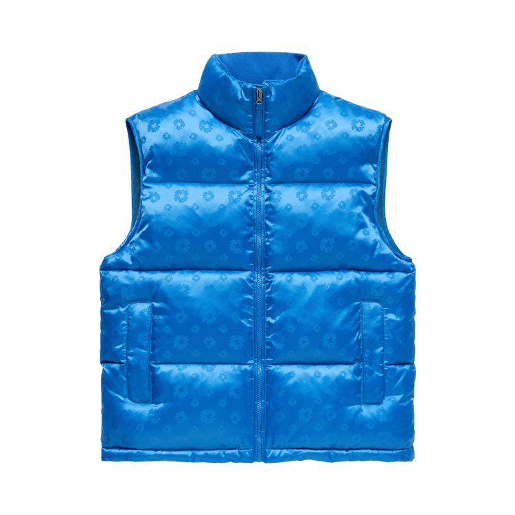 Denim Tears Jacquard Monogram Cotton Wreath Vest "Blue"