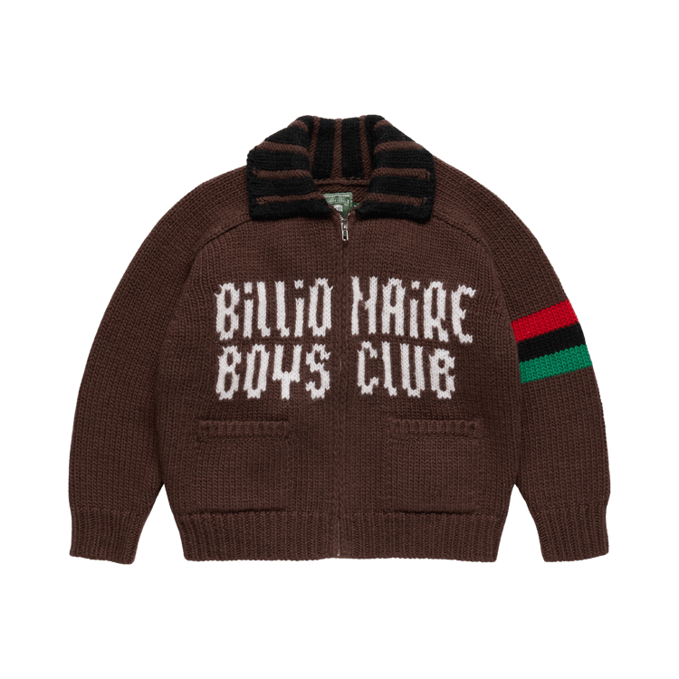 Denim Tears x Billionaire Boys Club André Leon Talley Knit Zip Sweater "Brown"