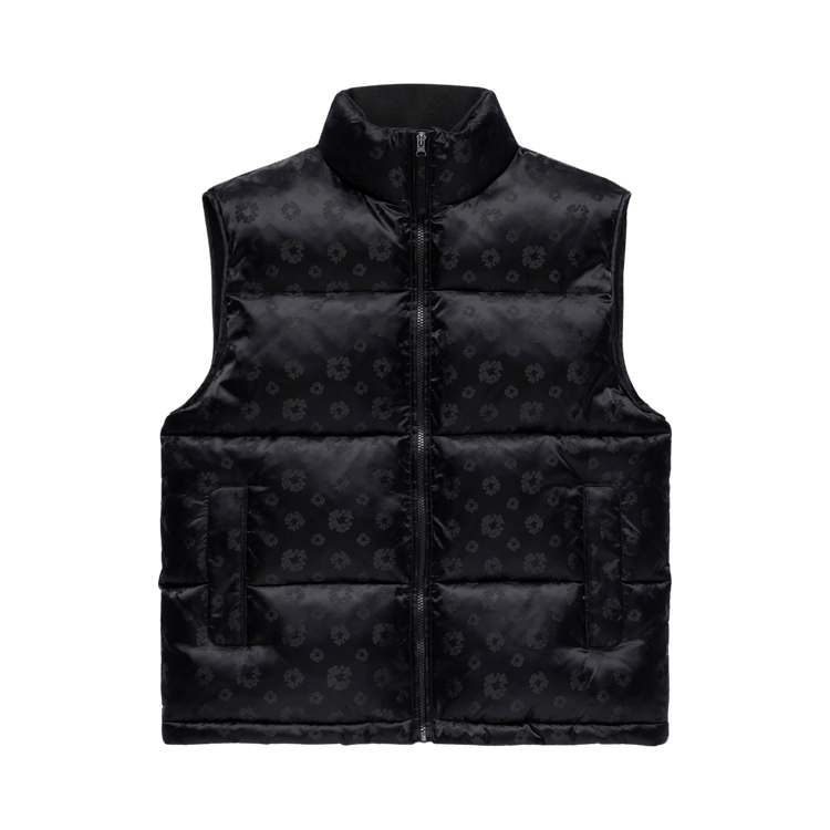 Denim Tears Jacquard Monogram Cotton Wreath Vest "Black"