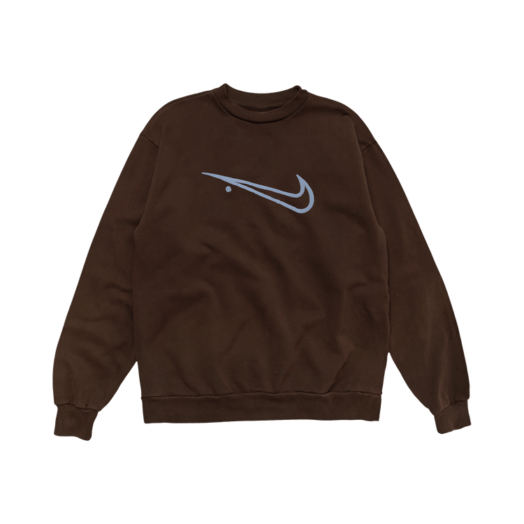 Cactus Jack by Travis Scott x Nike Reverse Swoosh Crewneck "Brown"