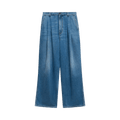 Marni High Waist Pleated Wide Leg Pants "Ocean"