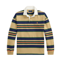Polo Ralph Lauren Long Sleeve Yarn-Dyed Rugby Polo "Khaki"
