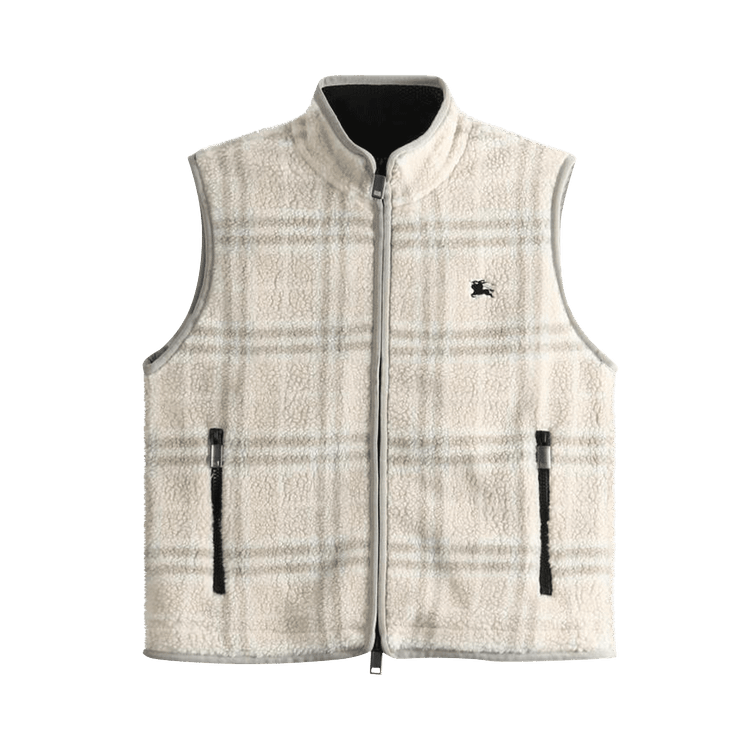 Burberry Genevieve Chk Jackets "Yarn Beige"