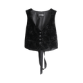 Ann Demeulemeester Diana Fitted Micro Waistcoat "Black"
