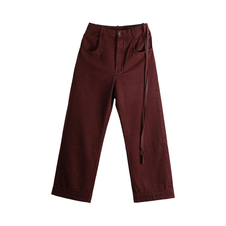 Ann Demeulemeester Kristel 5-Pockets High Comfort Trousers "Mahogany"