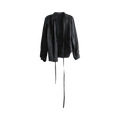 Ann Demeulemeester Alba Asymmetric Wrap Shirt "Black"