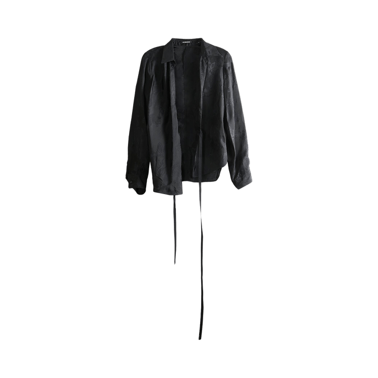 Ann Demeulemeester Alba Asymmetric Wrap Shirt "Black"