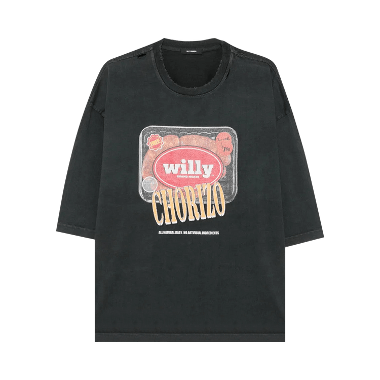 Willy Chavarria Especial Chorizo Buffalo T-Shirts "Pirate Black"