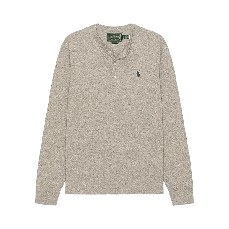 Polo Ralph Lauren Long-Sleeve Slub Jersey Henley T-Shirt "Dark Vintage Heather"