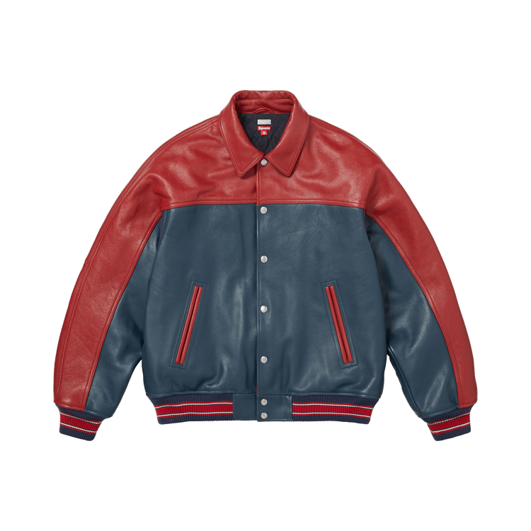 Supreme x A.Presse Leather Jacket "Multicolor"