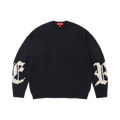 Supreme Cross Stitch Logo Sweater "Black"