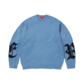 Supreme Cross Stitch Logo Sweater "Blue"