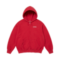 Supreme Blessed Appliqué Zip Up Hooded Sweatshirt "Red"