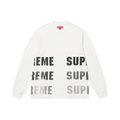 Supreme Reflective Long-Sleeve Top "White"