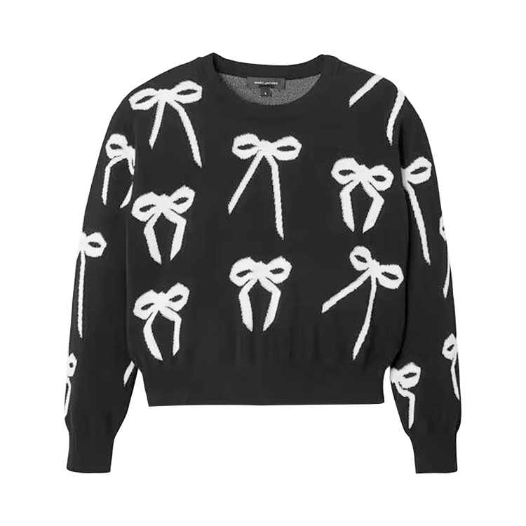 Marc Jacobs Bow Jacquard Sweater "Black/White"