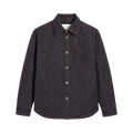 Ami Blue Cotton Overshirt With De Coeur "Indigo"