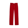Ami Red Large-Fit Cotton Jeans "Ruby Red"
