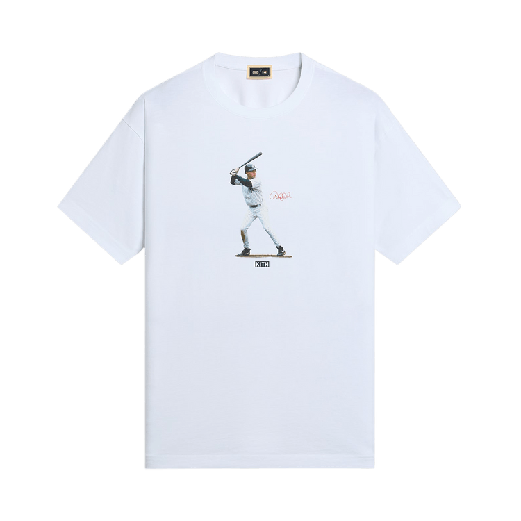 Kith For The New York Yankees Derek Jeter At Bat Vintage Tee "White"