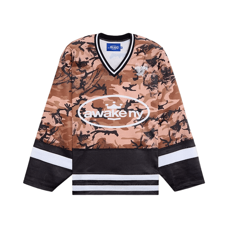 Awake NY Long Sleeve Hockey Jersey "Soldier Camo"