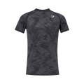 Gymshark Geo Seamless T-Shirt "Black/Charcoal Grey"