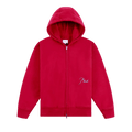 Rhude Classique Zip Up Hoodie "Red"