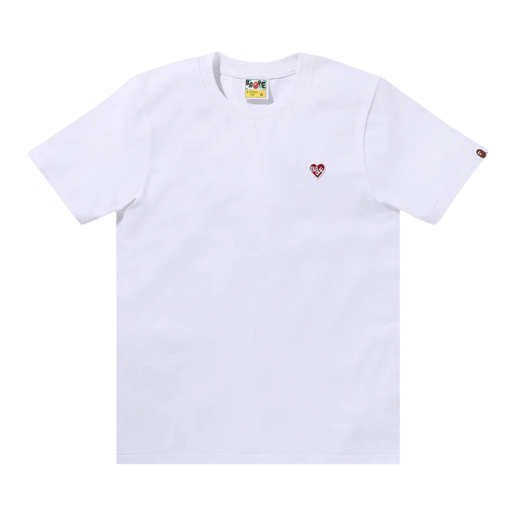 BAPE Heart One Point Tee "White"