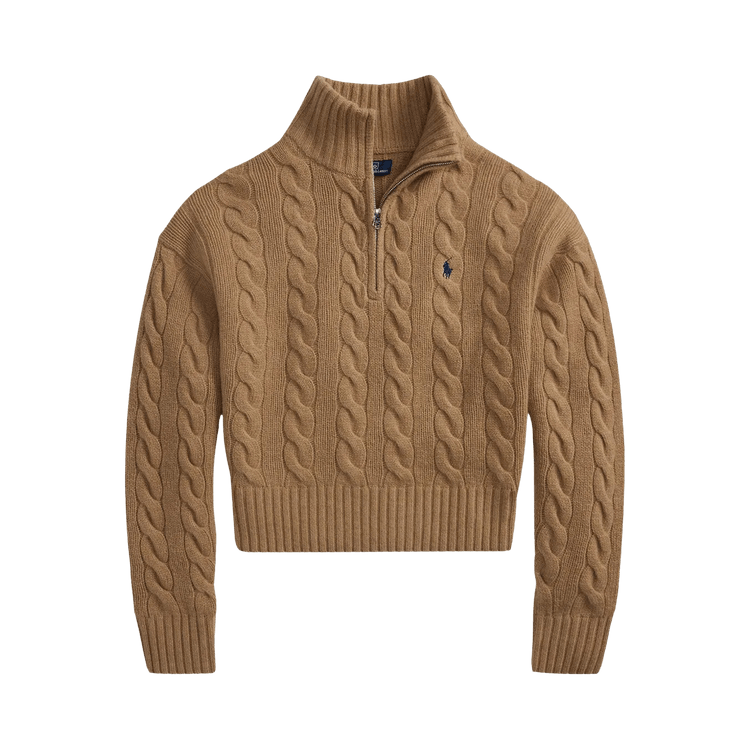 Polo Ralph Lauren Long Sleeve-Mock Neck-Pullover-Sweater "Camel Melange"