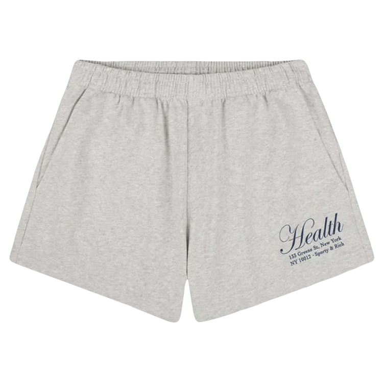 Sporty & Rich Ny Health Disco Short "Heather Gray"